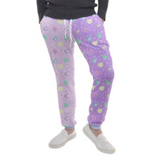 Load image into Gallery viewer, Heart Confetti Party Yume Kawaii jogger pants (Made to Order)