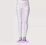 Gummy Bear Alien Gingham Tights/Leggings (made to order)