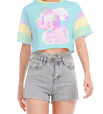Dreamy Alien Elephant Eli Crop Top (made to order)