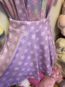 Starry Pastel Yume Kawaii Suspender Skirt (made to order)