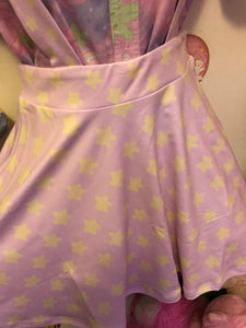 Starry Pastel Yume Kawaii Suspender Skirt (made to order)