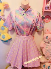 Load image into Gallery viewer, Starry Pastel Yume Kawaii Suspender Skirt (made to order)
