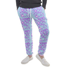 Load image into Gallery viewer, Hurt Bunny Panic Attack Pill Fuzzy Jogger pants (made to order)