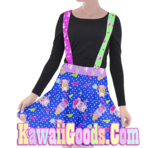 Popples Sweets 80s Yume Kawaii Suspender Skirt