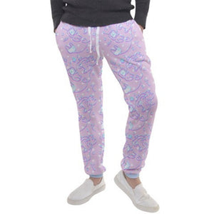 Hurt Bunny Panic Attack Pill Fuzzy Jogger pants (made to order)