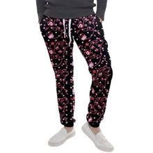 Load image into Gallery viewer, Hurt Bunny Panic Attack Pill Fuzzy Jogger pants (made to order)