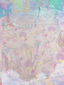 Sweetie Dreams and Trixie 80s parfait kawaii Crop Top (Made to Order)