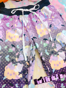 Candy Cemetery Creepy Cute Witch Bear Jogger Pants (Made to Order)