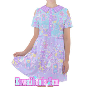 Hurt Bunny Nurse Bear Death Yami Kawaii medical Dress (Made to Order)
