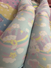 Load image into Gallery viewer, Sweets Rainbow Clouds Magical Moon Shooting Star Leggings (Made to Order)
