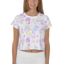 Load image into Gallery viewer, Sweetie Dreams and Trixie 80s parfait kawaii Crop Top (Made to Order)