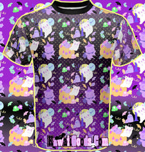 Load image into Gallery viewer, Candy Cemetery Creepy Cute Witch Bear Shirt (Made to Order)