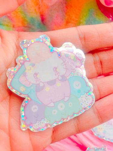 Dreamy Cutie Kitty Holographic sticker