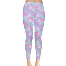 Load image into Gallery viewer, Emotion Bear and Kikko TV dreamy clouds leggings (made to order)