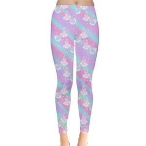 Emotion Bear and Kikko TV dreamy clouds leggings (made to order)