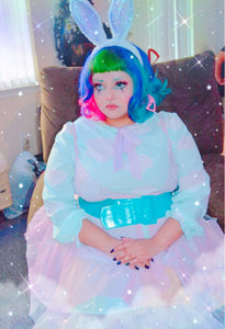 Dreamy Rainbow Cloud Yume Kawaii Chiffon Dress (Made to Order)