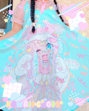 Load image into Gallery viewer, Creme Bunny x Kawaii Goods Chiffon Dress (Made to Order)