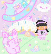 Load image into Gallery viewer, Kawaii World Fantasy Blanket (Made to Order)