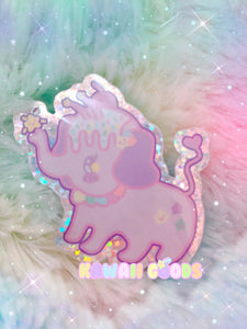 Dreamy Elephant Eli Alien  Holographic sticker