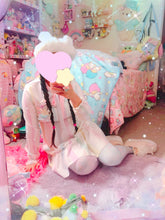 Load image into Gallery viewer, Rainbow Stripe Yume Kawaii Chiffon Dress (Made to Order)
