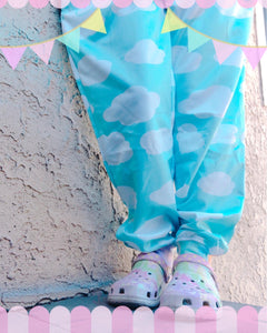 Emotion Bear Dreamy Clouds Fuzzy Joggers (Made to Order)
