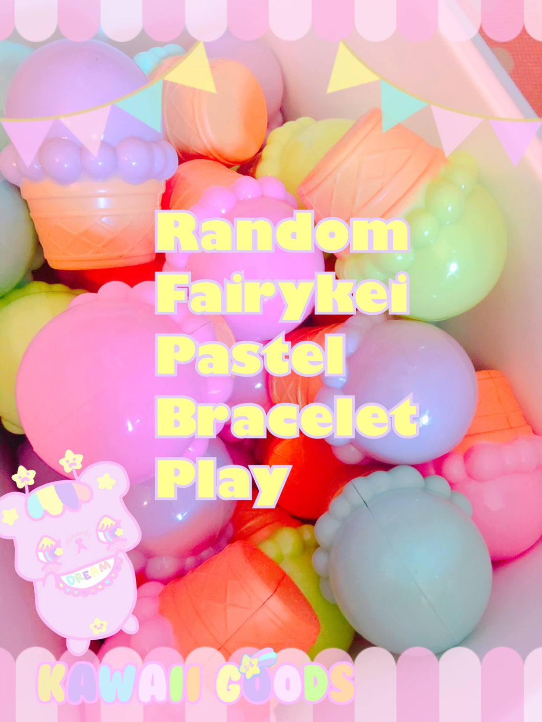 Ice Cream Cone Capsule Play Time! Get Random Fairykei Pastel Bracelet