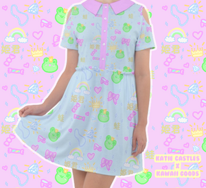 Katie Castles x Kawaii Goods Frog Princess Dress (Made to Order)