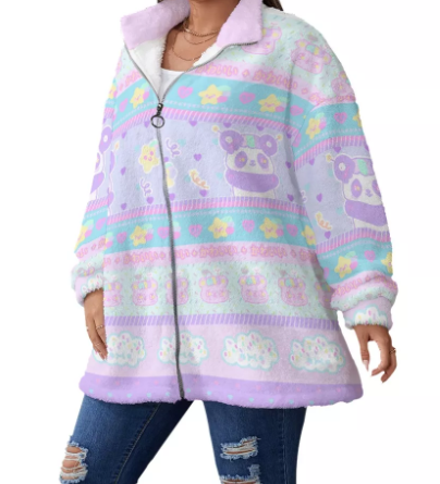 Dreamy Panda Mimi Fleece Fuzzy Jacket (Made to Order)