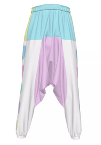 Kawaii Pastel Cute Heart harem pants (Made to Order)