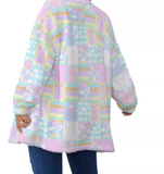 Yume Kawaii Quilted Fleece Fuzzy Jacket (Made to Order)