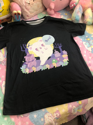 Alien Bear Ghost and Witch Bear Shirt (Made to Order)