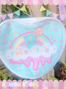 Trixie FU Rainbow Heart bag (Made to Order)
